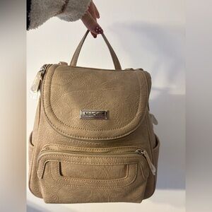 Mala Suerte Embossed Tan Backpack